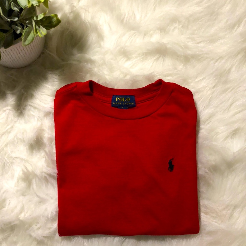 Boys Polo Ralph Lauren Red Tee